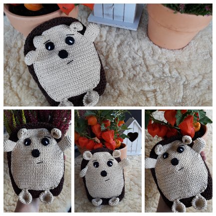 Blog-Inhaltsbild für 'Kuschligel Max, kostenlose Häkelanleitung von Wolldiamant'